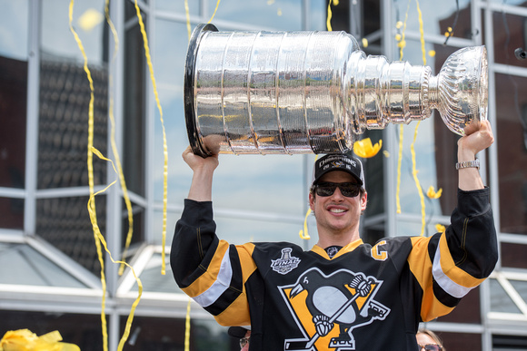 Sidney Crosby with the Stanley Cup Pittsburgh Penguins Stanley Cup Parade - 180
