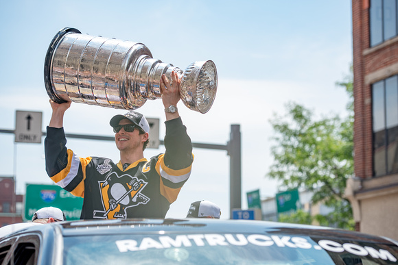 Sidney Crosby with the Stanley Cup Pittsburgh Penguins Stanley Cup Parade - 165