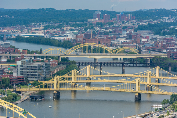 A view up the Allegheny on a sunny afternoon in Pittsburgh