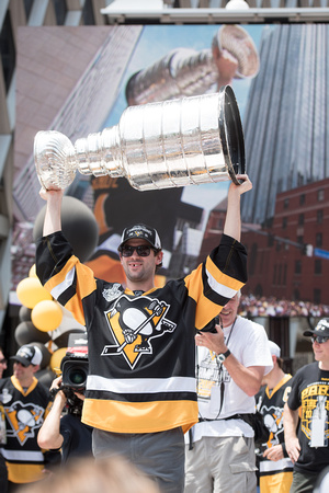 Justin Schultz with the Stanley Cup Pittsburgh Penguins Stanley Cup Parade - 210