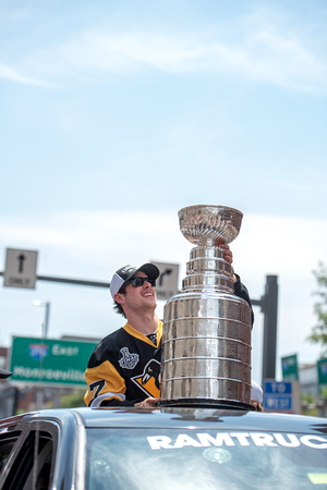 Sidney Crosby with the Stanley Cup Pittsburgh Penguins Stanley Cup Parade - 166