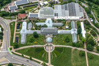 Aerial view of Phipps Conservatory in Pittsburgh