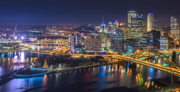 Pittsburgh on Light Up Night 2015