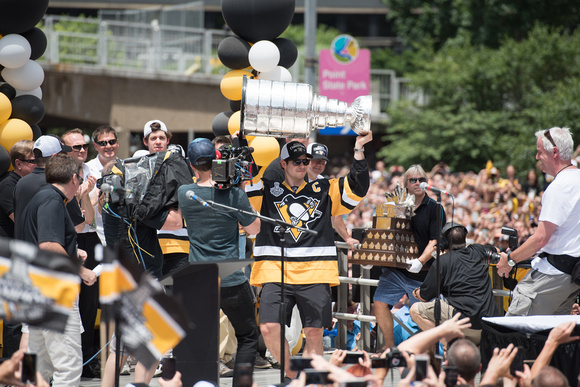 Sidney Crosby with the Stanley Cup Pittsburgh Penguins Stanley Cup Parade - 191