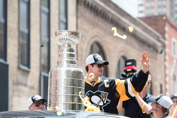 Sidney Crosby with the Stanley Cup Pittsburgh Penguins Stanley Cup Parade - 174