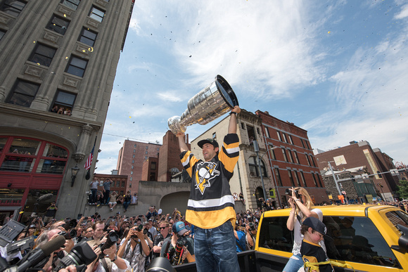 Krist Letang with the Stanley Cup Pittsburgh Penguins Stanley Cup Parade - 160