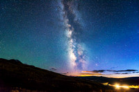 The Milky Way shines bright over McClure Pass in Colorado