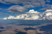 A cloud bank over eastern Colorado