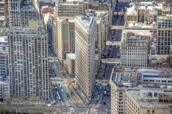 Flatiron Building from the Empire State Building HDR