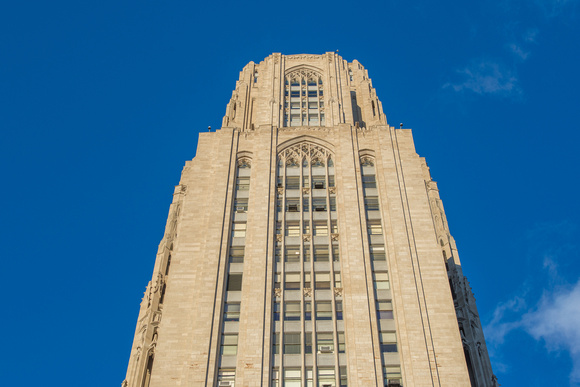 The top of the Cathedral of Learning in Pittsburgh