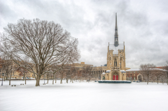 Heinz Chapel in the snow HDR