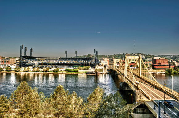 PNC Park and Clemente Bridge HDR