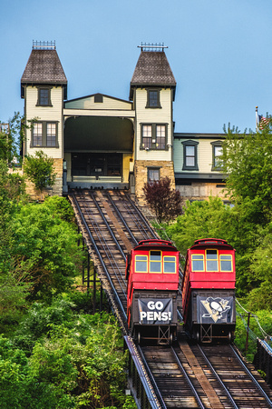 The Duquesne Incline supports the Pittsburgh Penguins