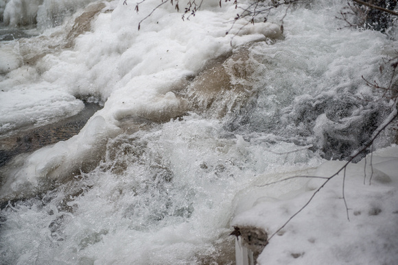 Close up of the rapids near the Cascades at Ohiopyle State Park