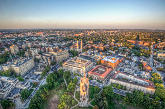 View of Oakland from Cathedral of Learning HDR