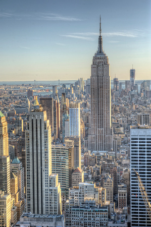 The Empire State Building and midtown Manhattan HDR