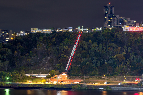Duquesne Incline lights at night