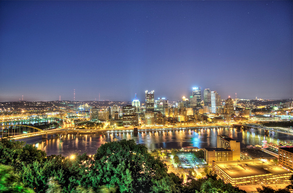 Pittsburgh skyline from Mt. Washington HDR