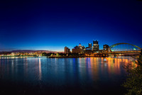 Panorama of the Pittsburgh skyline from the South Shore