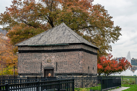 The Blockhouse at Point State Park in Pittsburgh in the fall