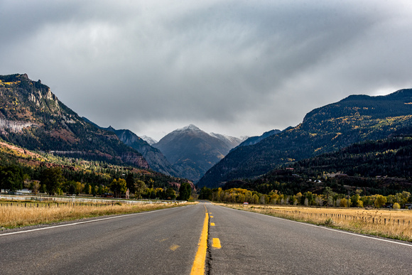 On the road to Ouray, Colorado