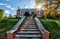 Steps leading to the Sigma Alpha Epsilon fraternity house at Allegheny College HDR