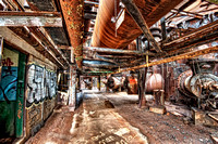 Hallway at Carrie Furnace HDR