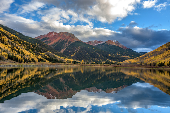 Reflections over Red Mountain Pass in Colorado