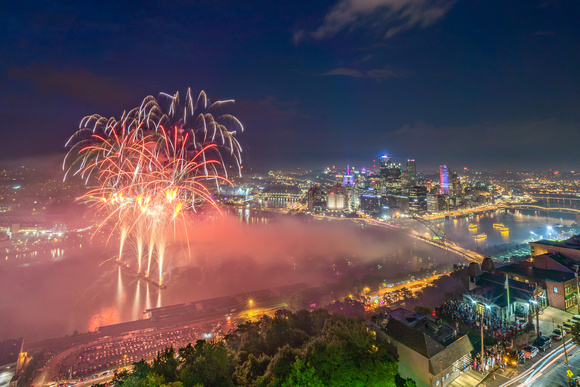 Pittsburgh fireworks - July 4th, 2019 - 495
