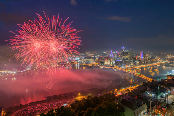 Pittsburgh fireworks - July 4th, 2019 - 360