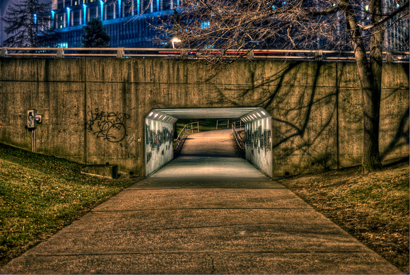 Kier Tunnel in downtown Pittsburgh HDR
