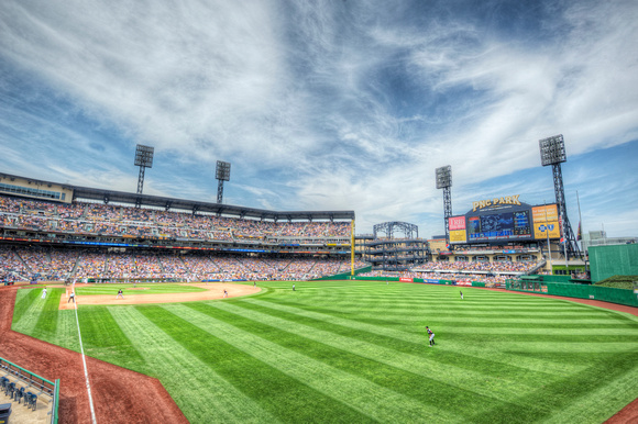 View from right field at PNC Park HDR