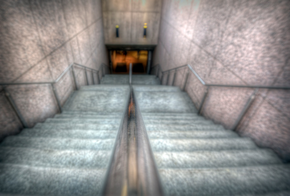 Steps to the subway in PIttsburgh HDR