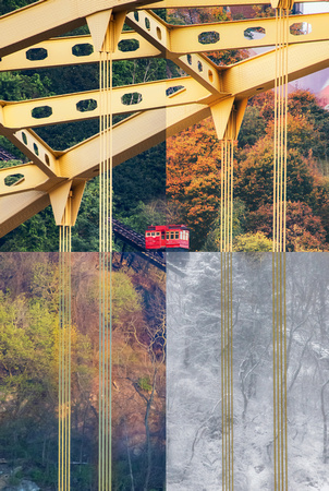 Four seasons of the incline in one image