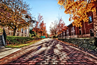 Walkway by Alumni Center at Allegheny College HDR