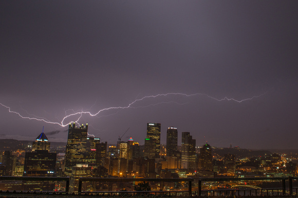 Lightning over Pittsburgh from Mt. Washington in the Spring 2014 018