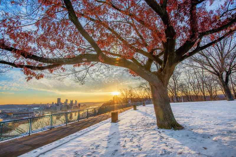 Dave DiCello Photography | West End Overlook | A sunflare through the ...