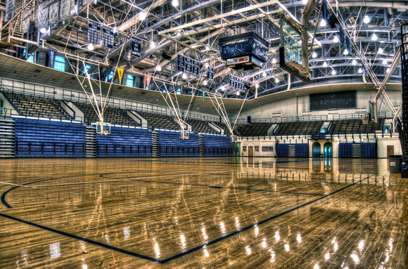 Inside Rec Hall from corner of court HDR