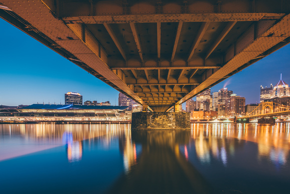 Under the Rachel Carson Bridge in Pittsburgh