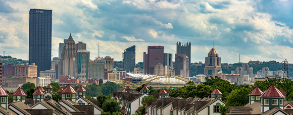 Panorama of Pittsburgh and Washington's Landing