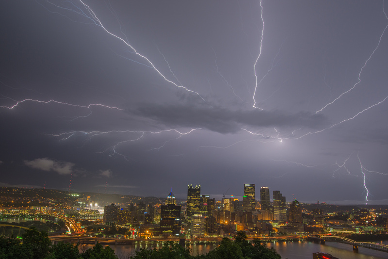 Dave DiCello Photography | Lightning | Lightning Over Pittsburgh From ...