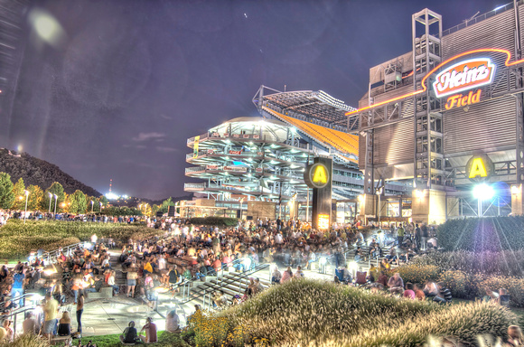 Heinz Field during a concert HDR