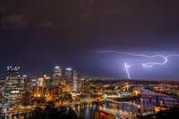 Lightning over Pittsburgh from Mt. Washington in the Spring 2014 041