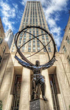 Atlas Statue at Rockefeller Center HDR