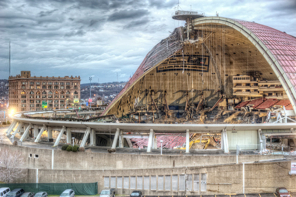 The razing of the Civic Arena from the CONSOL Energy Center HDR