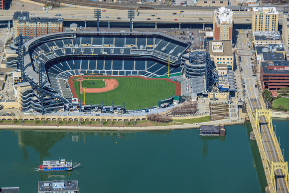View of PNC Park from above