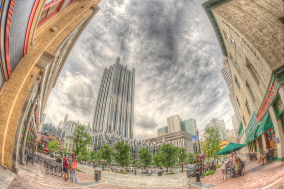 Market Square and PPG Place fisheye HDR
