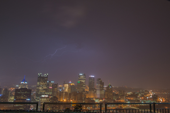 Lightning over Pittsburgh from Mt. Washington in the Spring 2014 014