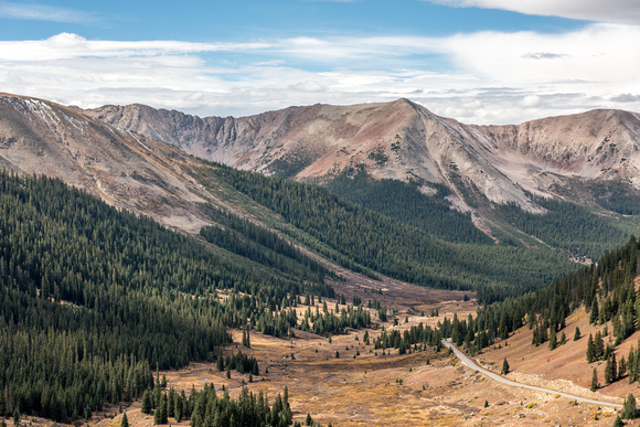 A view from near the top of Independence Pass in Colorado