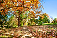 Path below secutiry at Allegheny College HDR